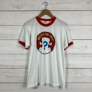 Vintage RARE 1980s Captain Crunch Cereal Ringer T-Shirt XL